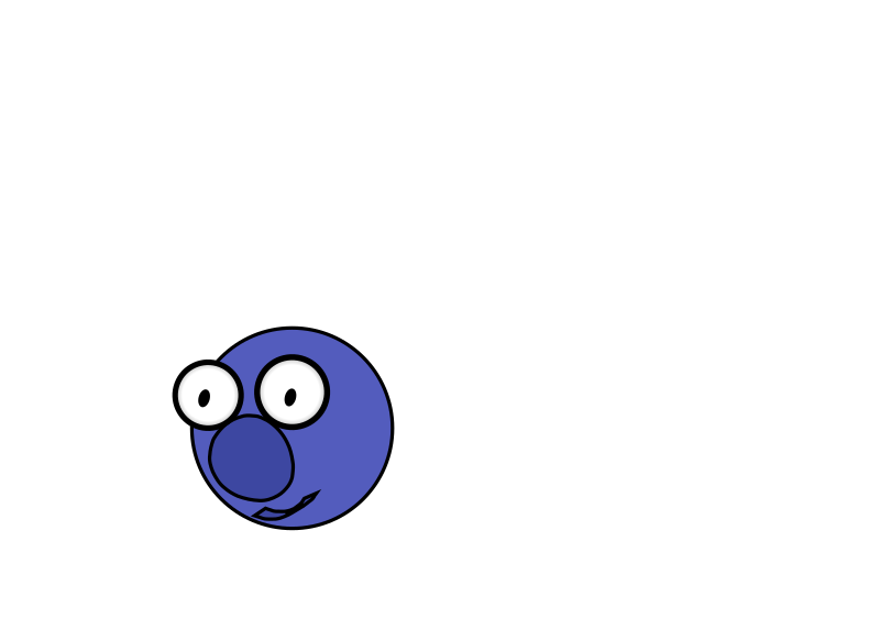 cartoon blueberry - Openclipart