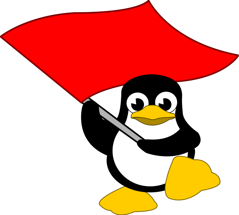 Tux bandera