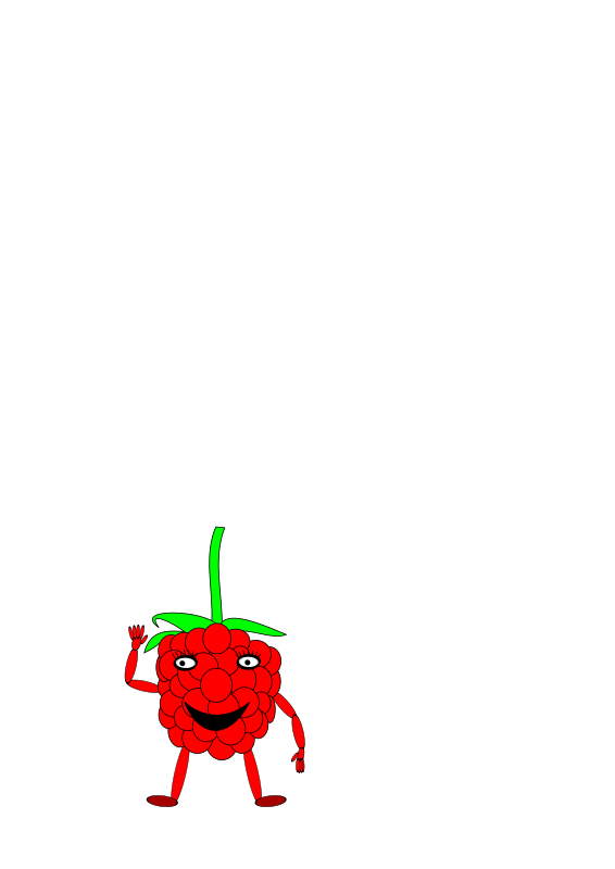 cartoon raspberry