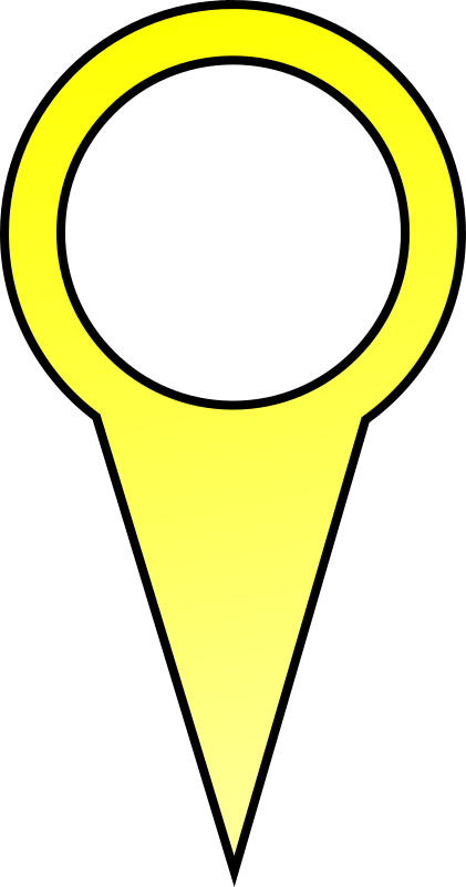 Yellow Map Pin