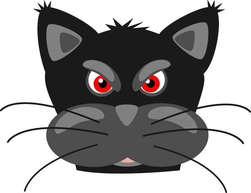 Angry cat - Openclipart