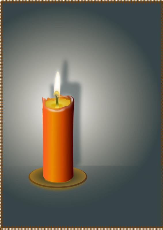 The candle 