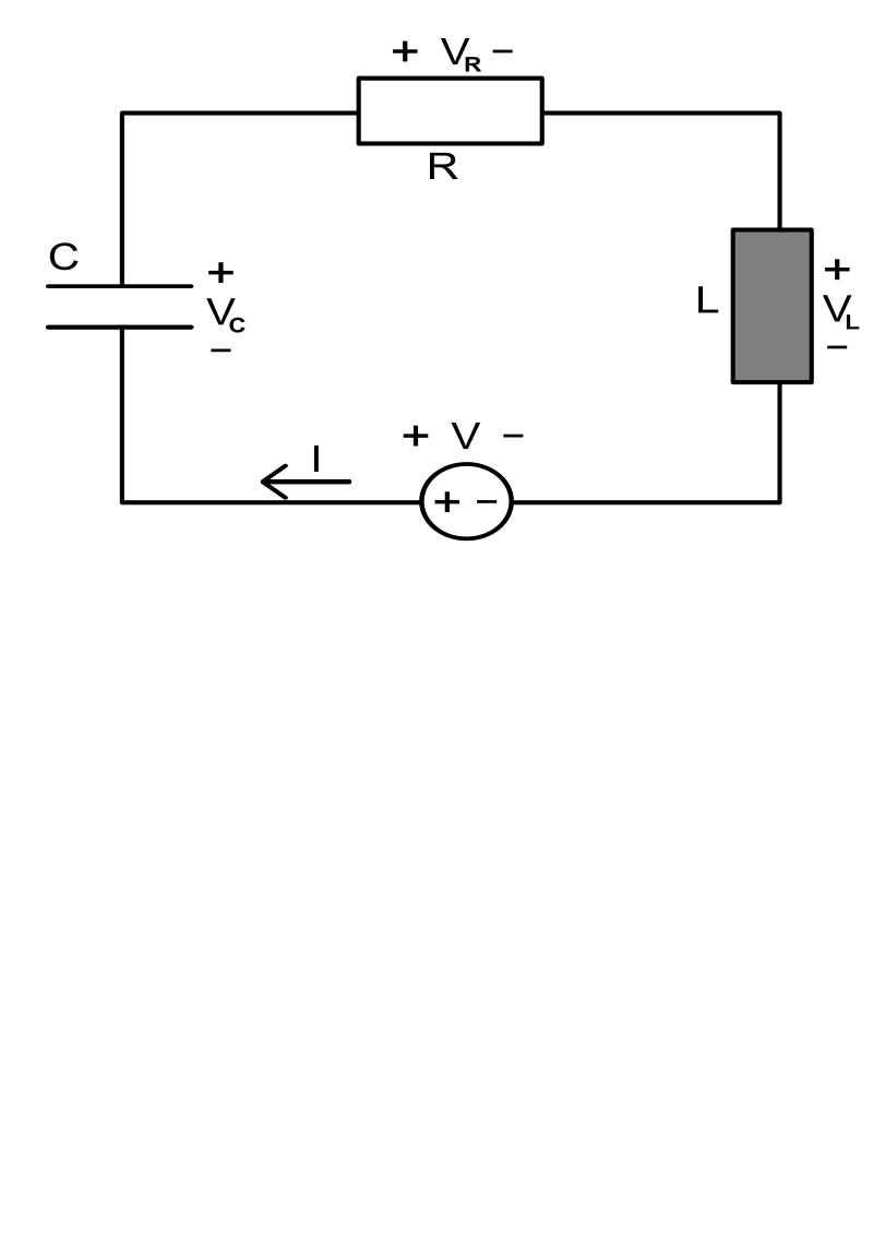 Simple serial electric circuit