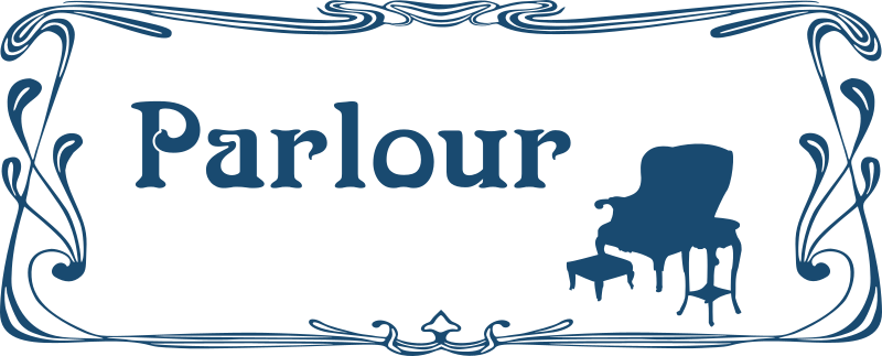 Parlour door sign