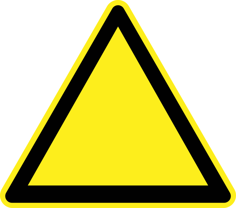 Blank Warning Sign