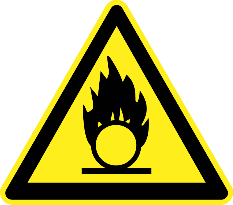 Fire Hazard Warning Sign