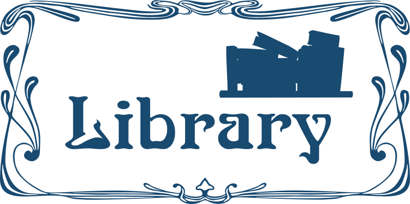 Library door sign