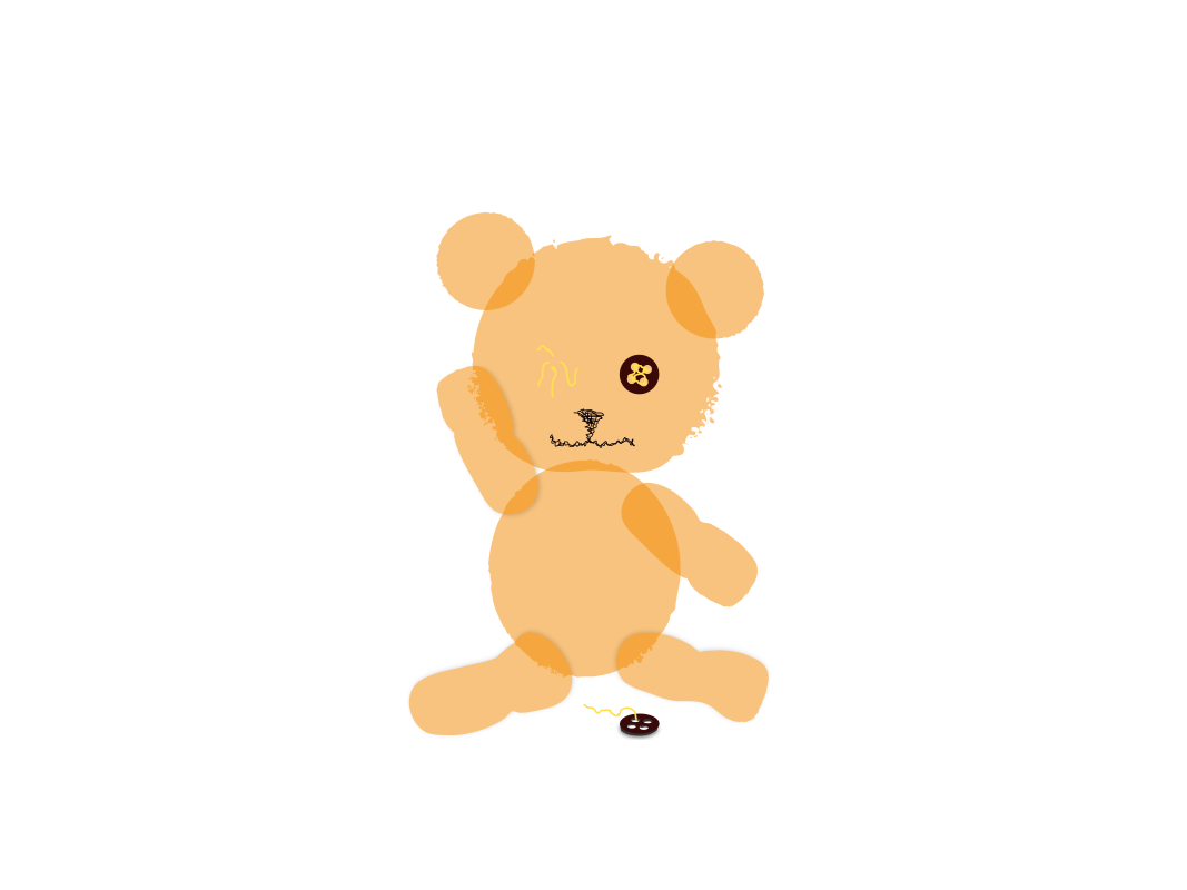 canvas Teddy Bear
