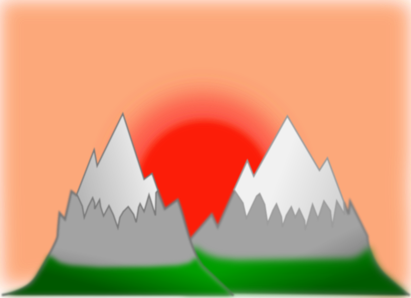 Sunset mountain (simple)