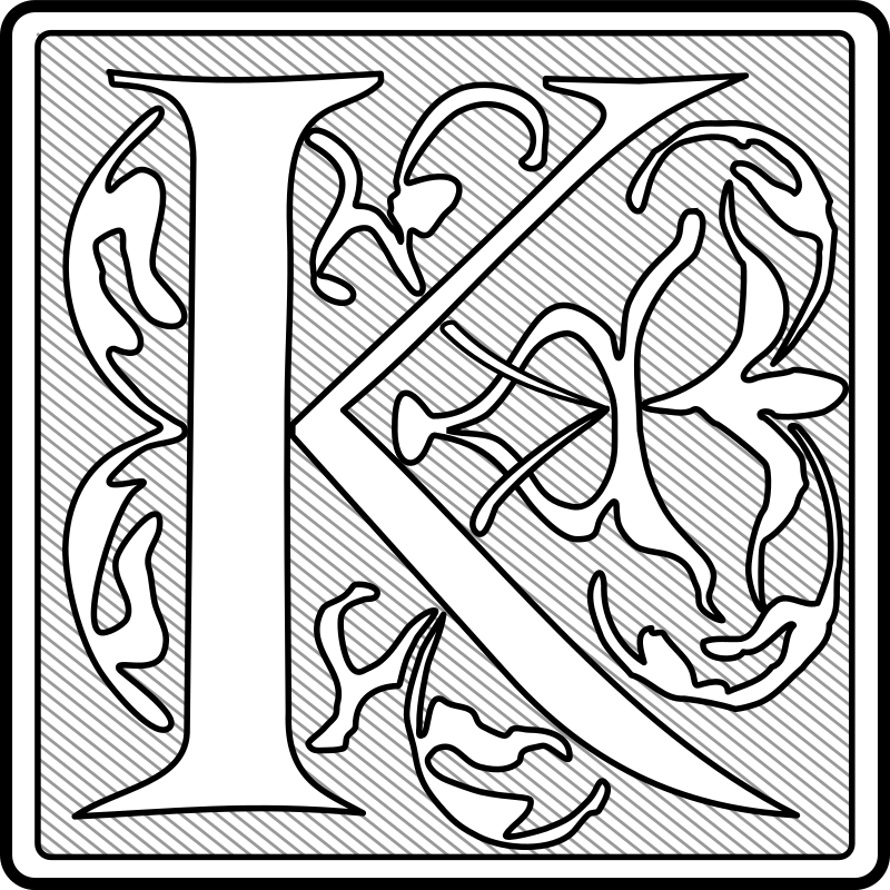 Capital Letter 'K' (Initial)