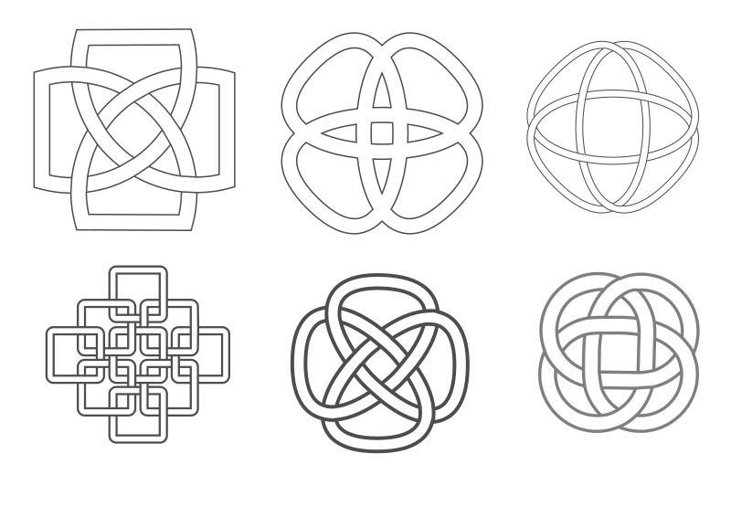 Celtic inspired knots