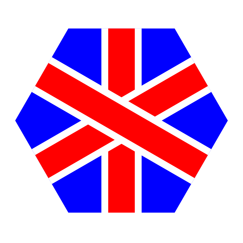 english hexagon