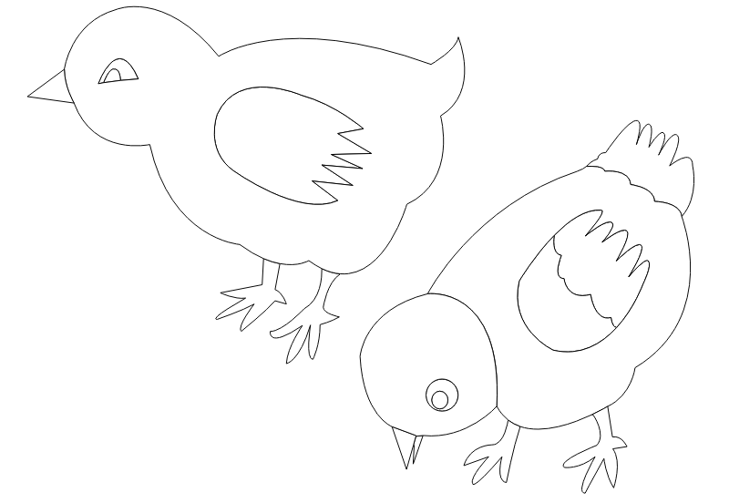 chickens-002-vector-coloring