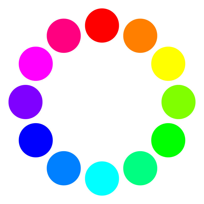 12 Color Circles Openclipart 3983