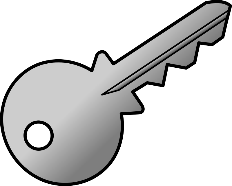grey-shaded key