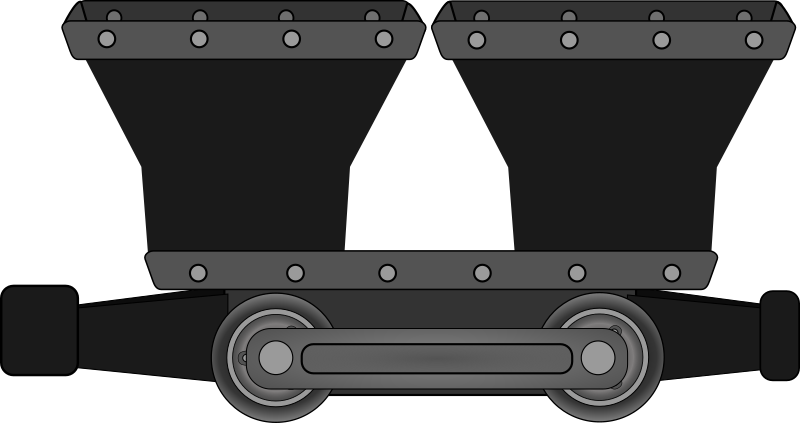 mine mining car double