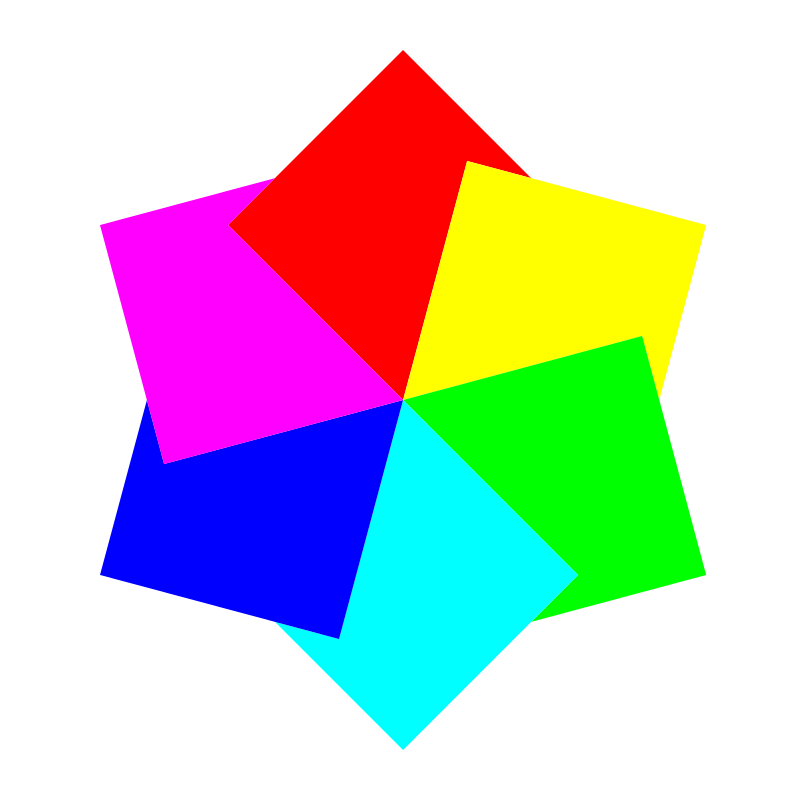 6 squares hexagram