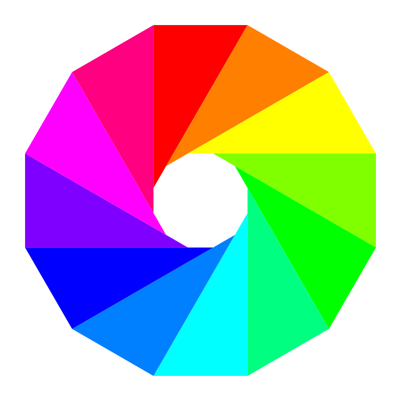 half triangles dodecagon