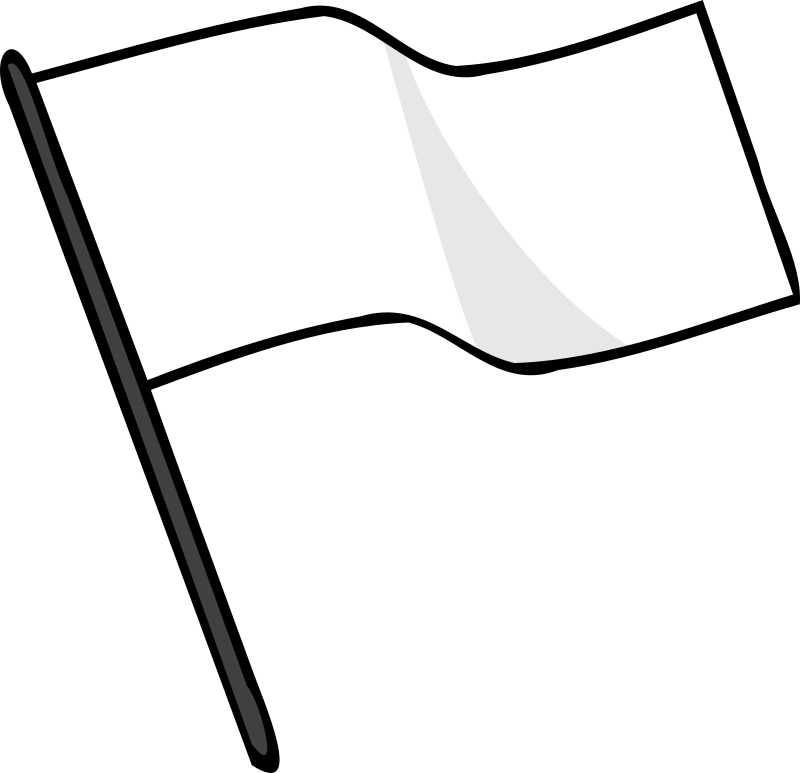 Waving white flag