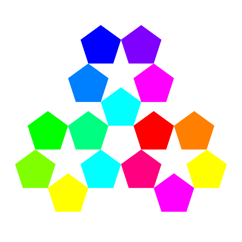 color pentagon inspiration