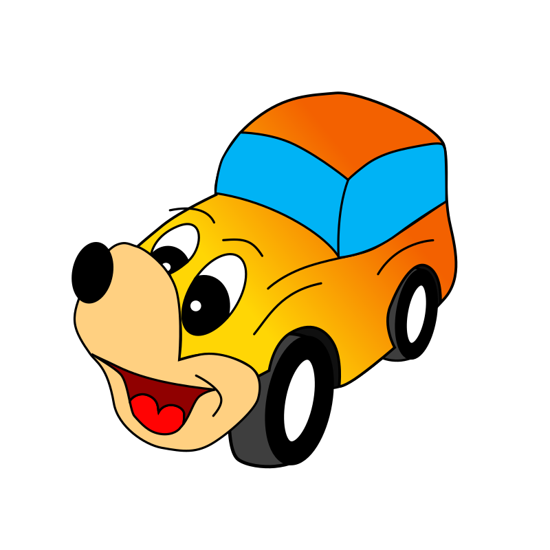 comic-yellow-car-openclipart