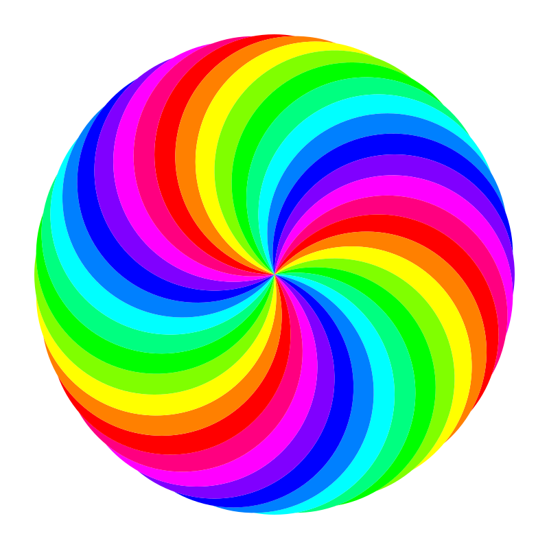 36 circle swirl 12 color - Openclipart