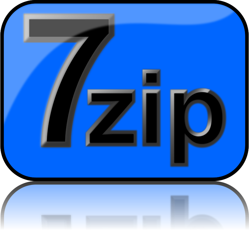 7zip Glossy Extrude Blue