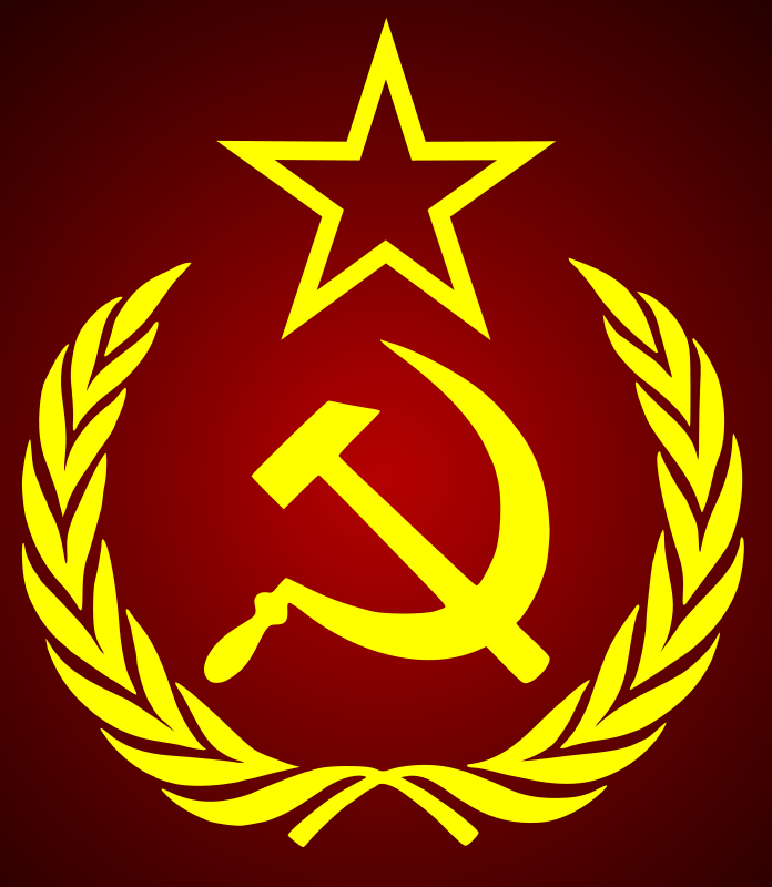 hammer sickle star wreath