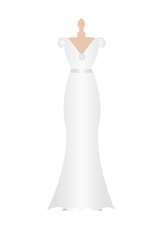 modern bride clipart