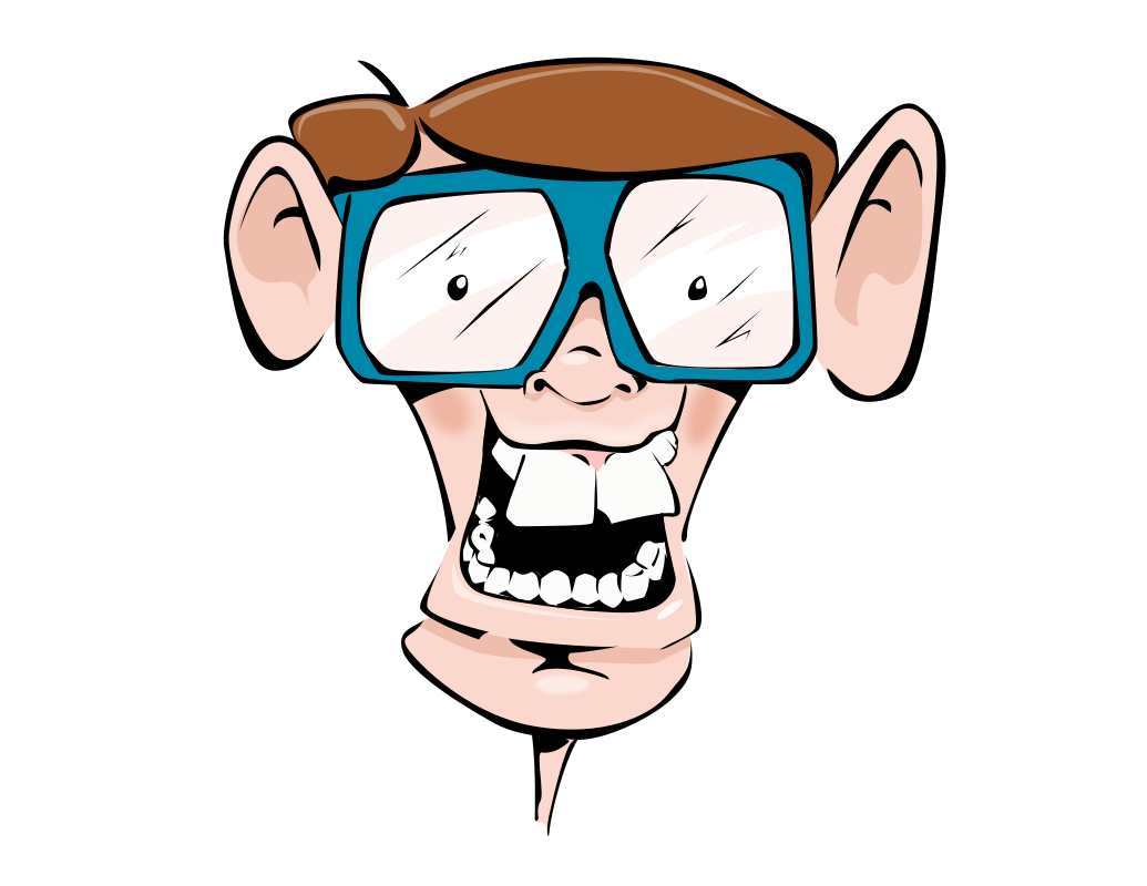 Nerd With Glasses - Openclipart