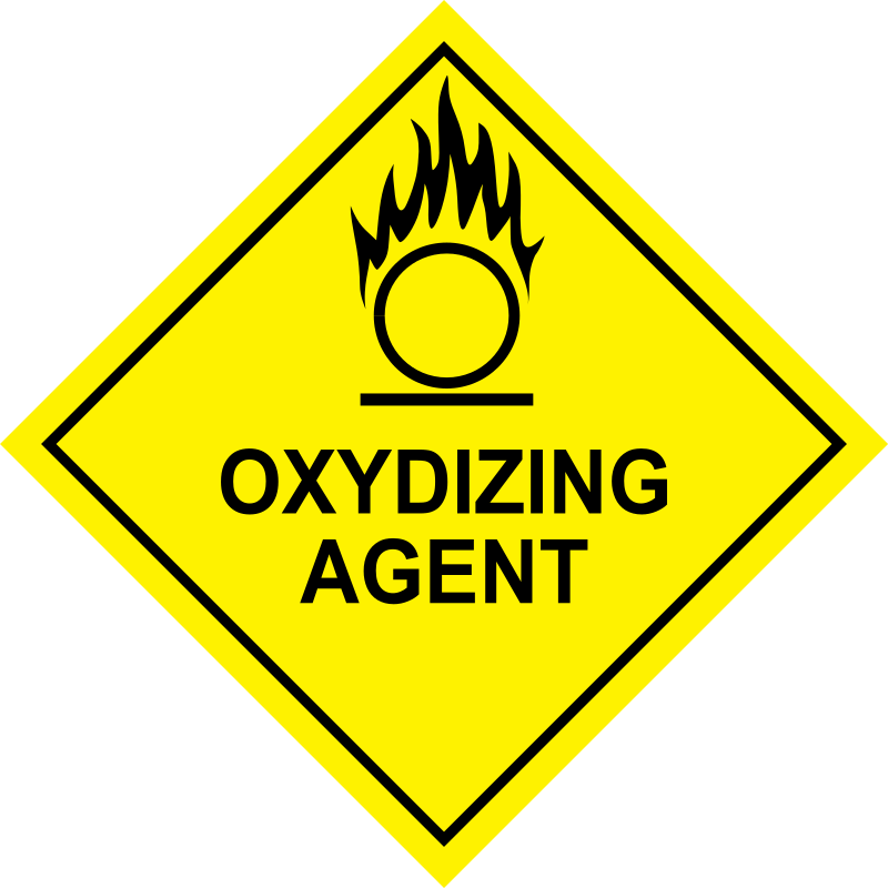 Oxidizing Agent Sign