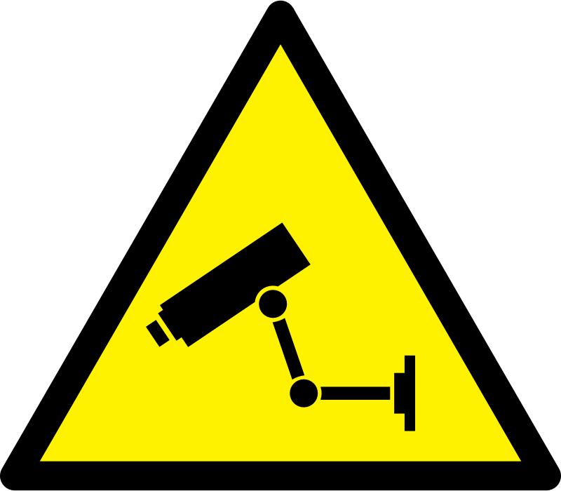 Caution CCTV