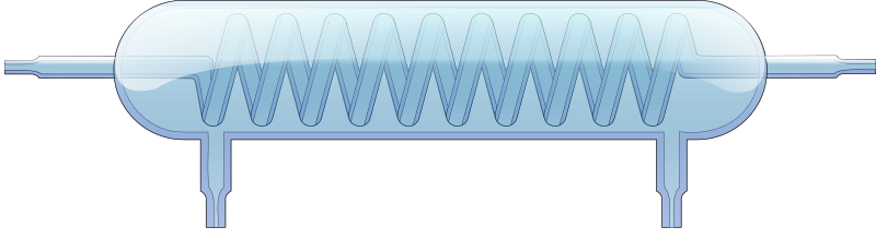 Laboratory spiral cooler