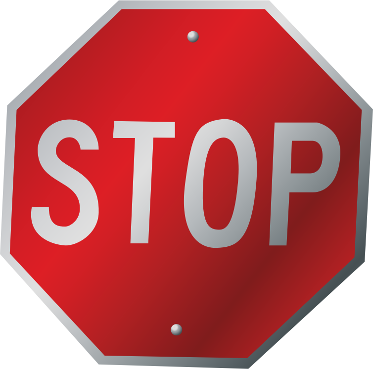 A stop sign