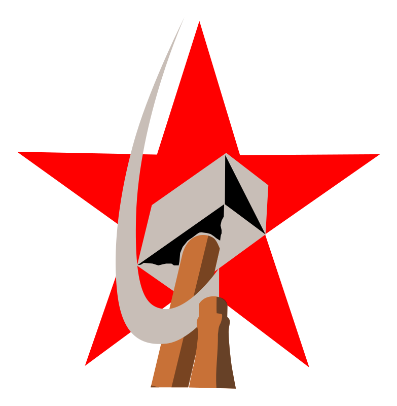 hammer and sickle in star