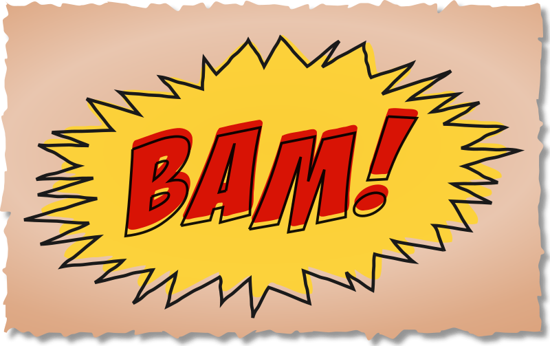 BAM comic book sound effect