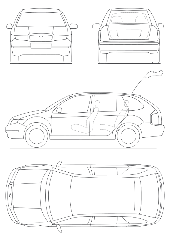 Skoda Fabia combi schematics