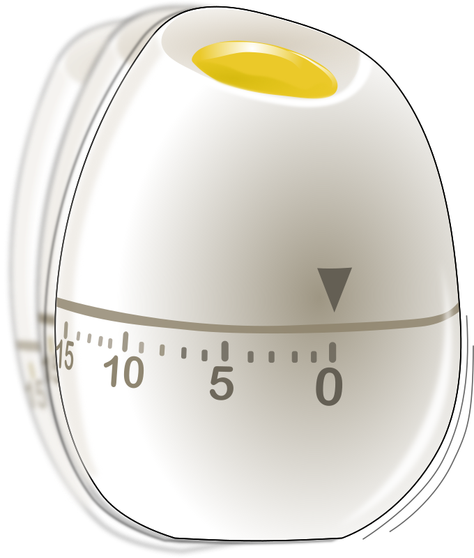 Shaking egg timer