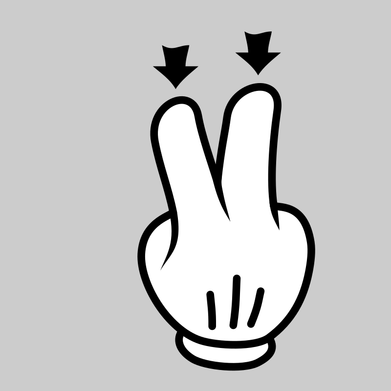 Wagging Finger Clipart Bw