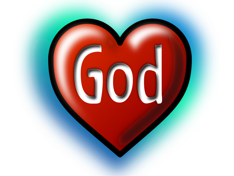 God Heart (Text converted to image|path)