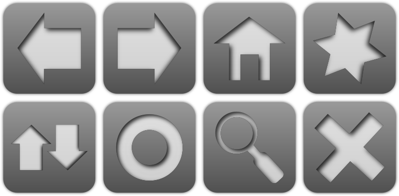 Browser icon set