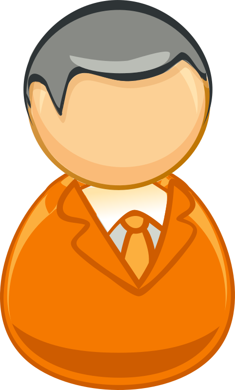 Architetto remix - Orange grey man icon