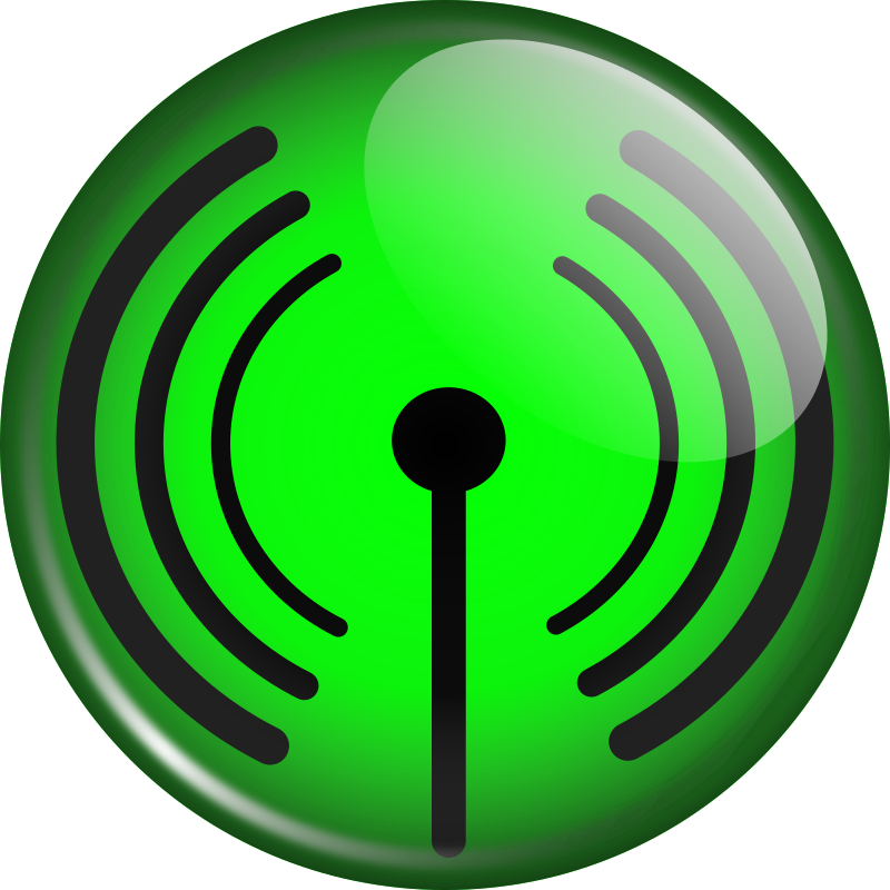 Glassy WiFi symbol