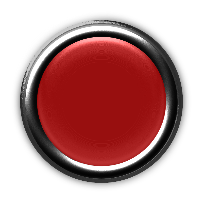 Red Button with Internal Light Turned Off