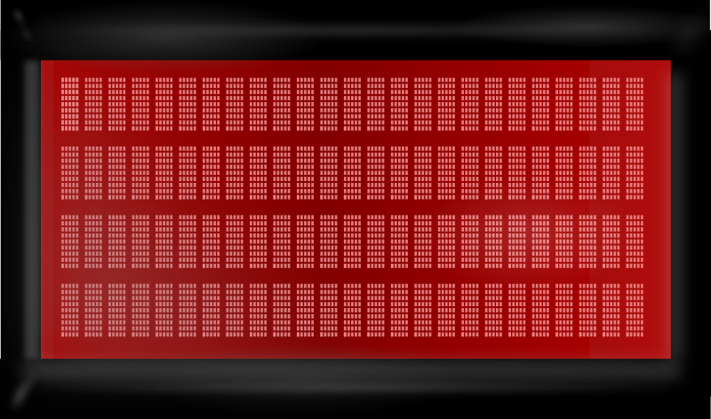 LCD-display-red