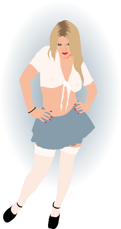 Schoolgirl Doll No1 (separable clothing)
