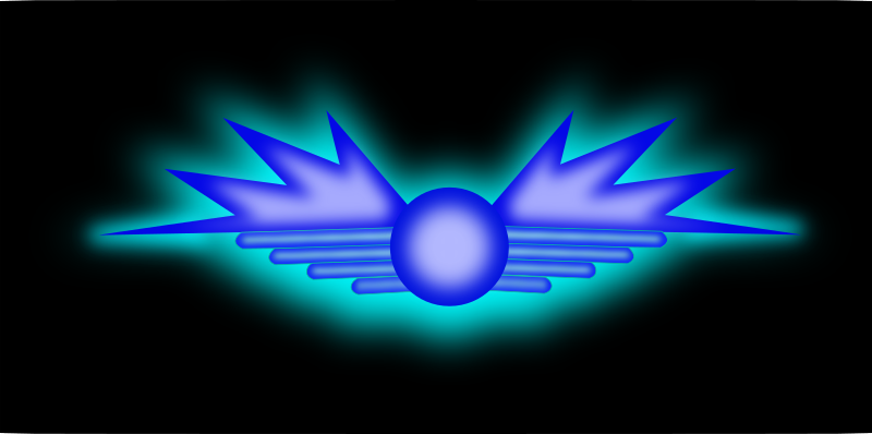 Glowing Wing Symbol