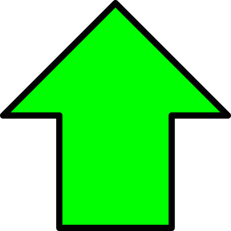 Green up arrow