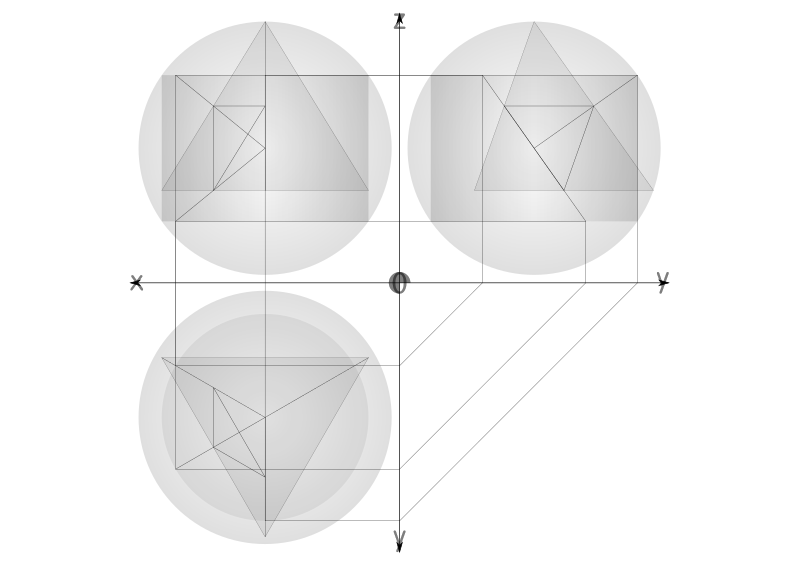 12 construction geodesic spheres recursive from tetrahedron