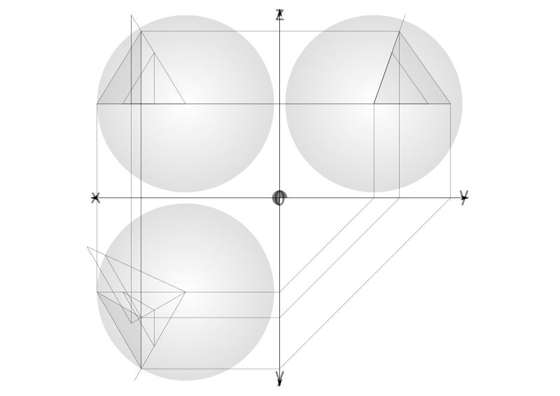 24 construction geodesic spheres recursive from tetrahedron